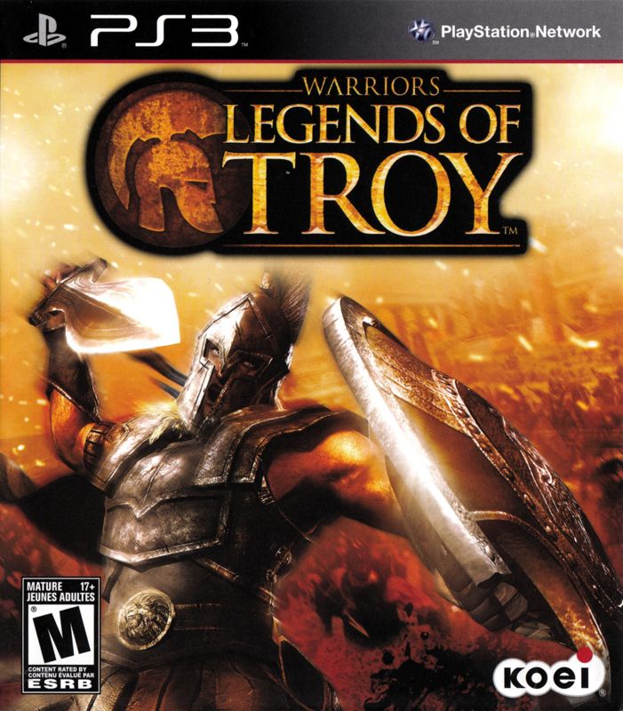 Warriors Legends of Troy box art for Xbox 360